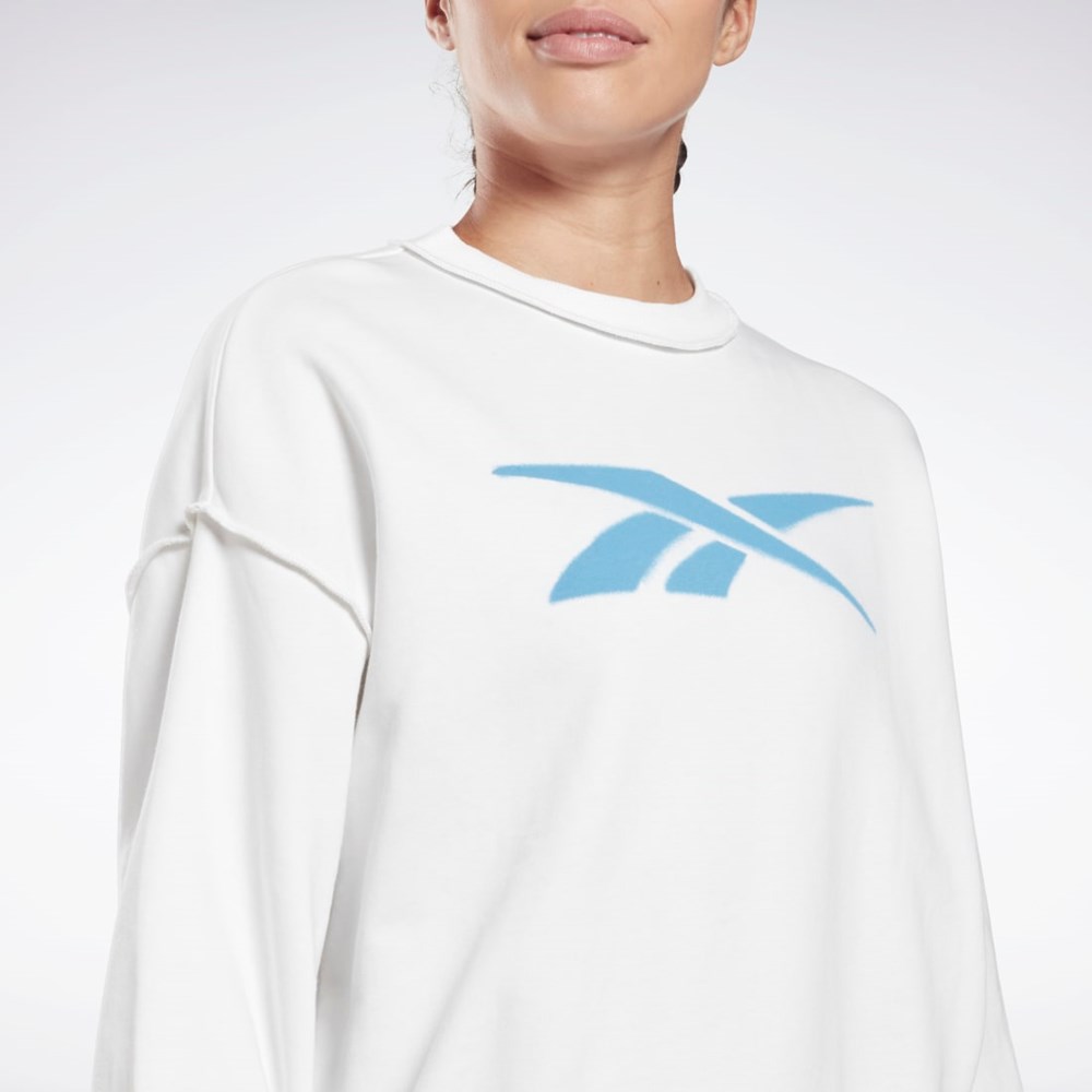 Reebok MYT Crew Sweatshirt Biele | VZIMT0135