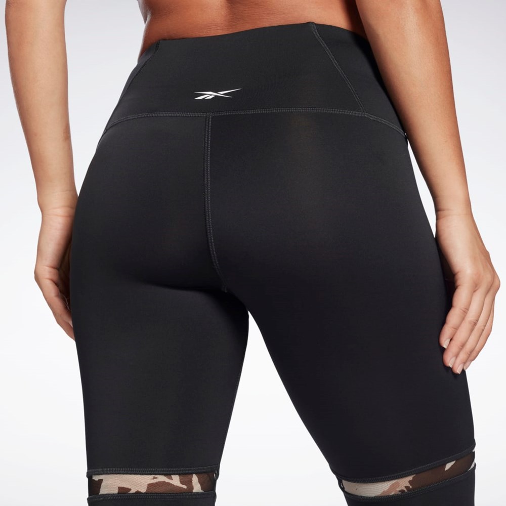 Reebok MYT Detail Leggings Čierne | FPUEZ3829