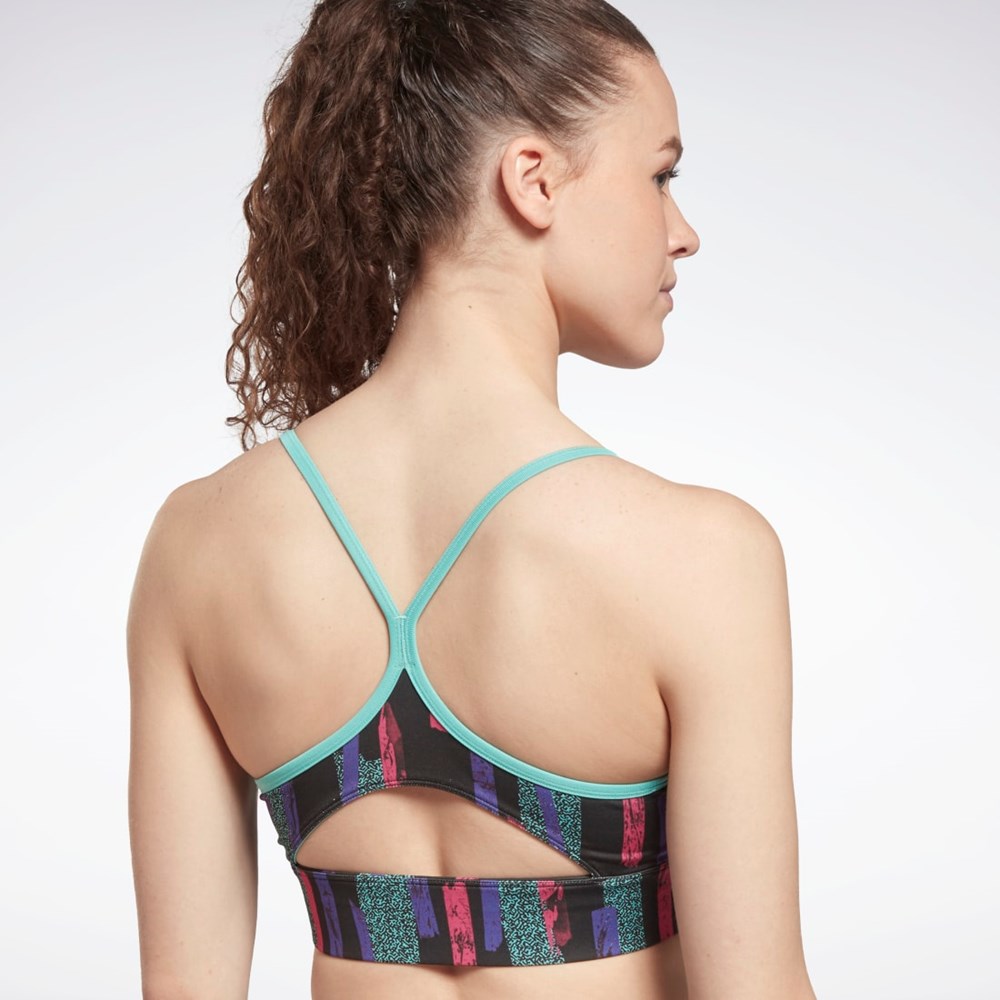 Reebok MYT Printed Bra Ruzove | JHXPQ8925