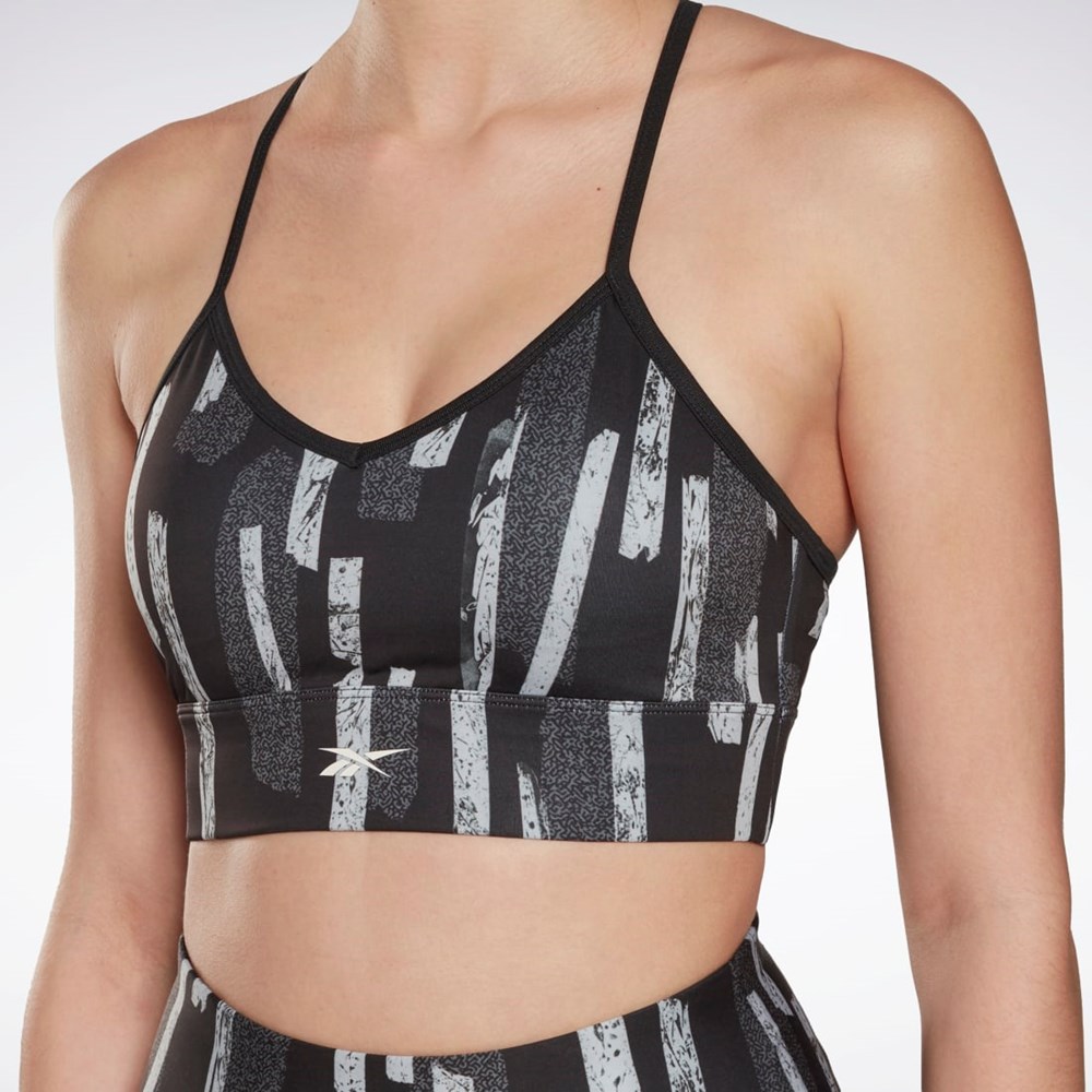 Reebok MYT Printed Bra Čierne | WDAYR8410