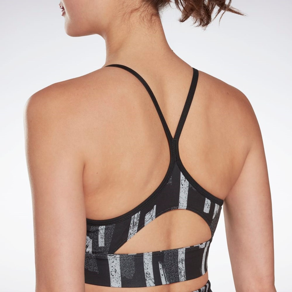 Reebok MYT Printed Bra Čierne | WDAYR8410