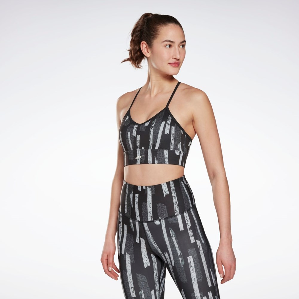 Reebok MYT Printed Bra Čierne | WDAYR8410