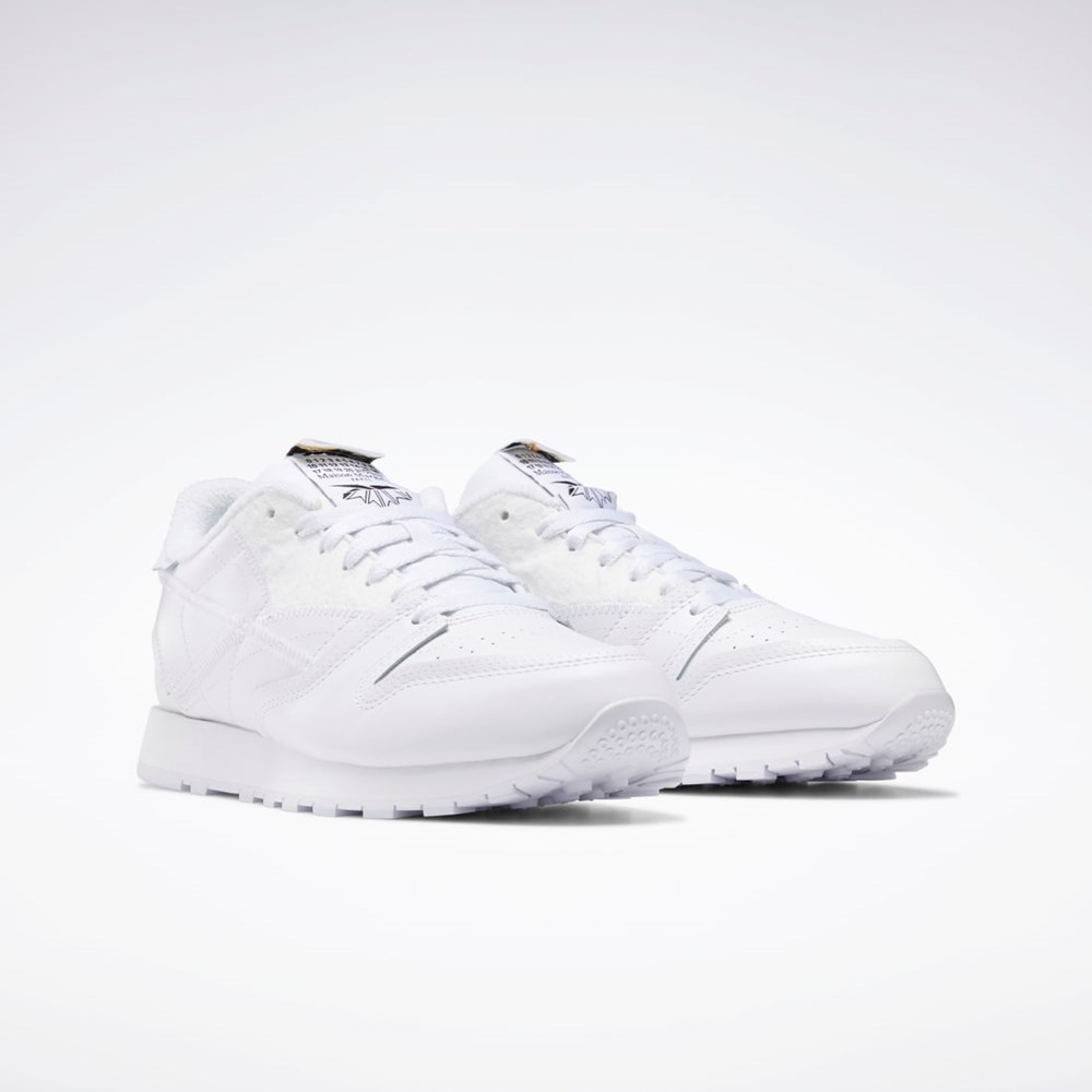 Reebok Maison Margiela CL Memory of Shoes Biele Čierne Biele | KNFZO2741