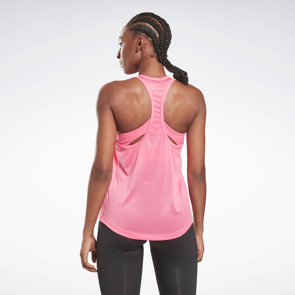 Reebok Mesh Back Tank Top Ruzove | NRGPF2607