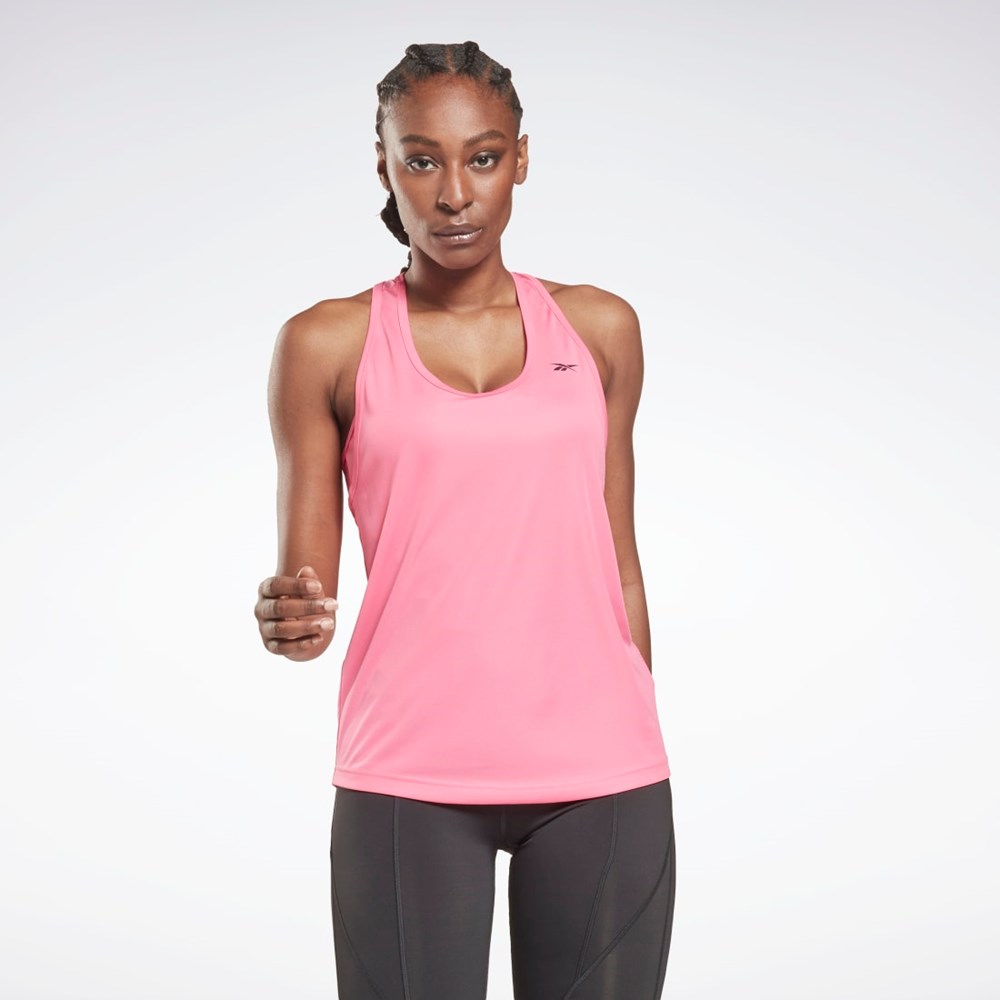 Reebok Mesh Back Tank Top Ruzove | NRGPF2607