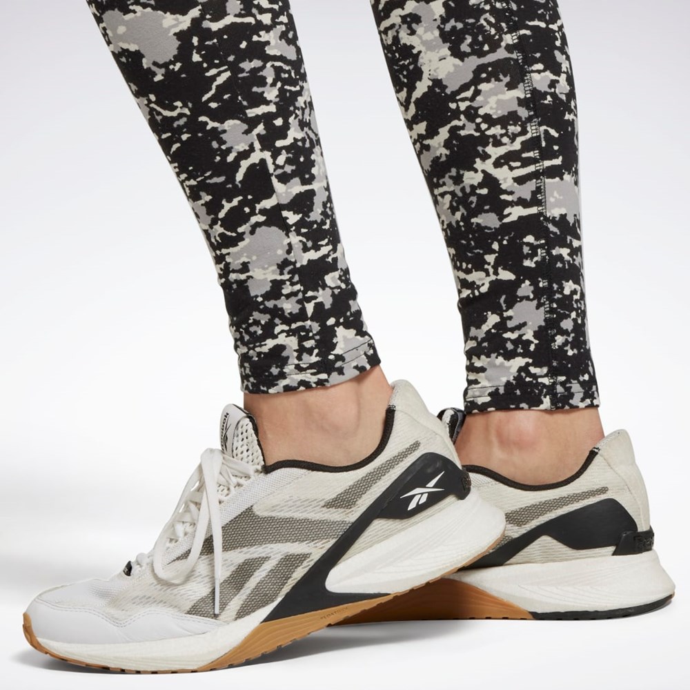 Reebok Modern Safari Bavlnene Leggings Čierne | WGJTL9456