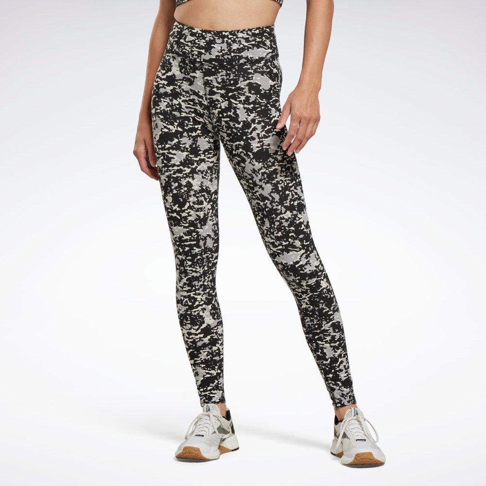 Reebok Modern Safari Bavlnene Leggings Čierne | WGJTL9456