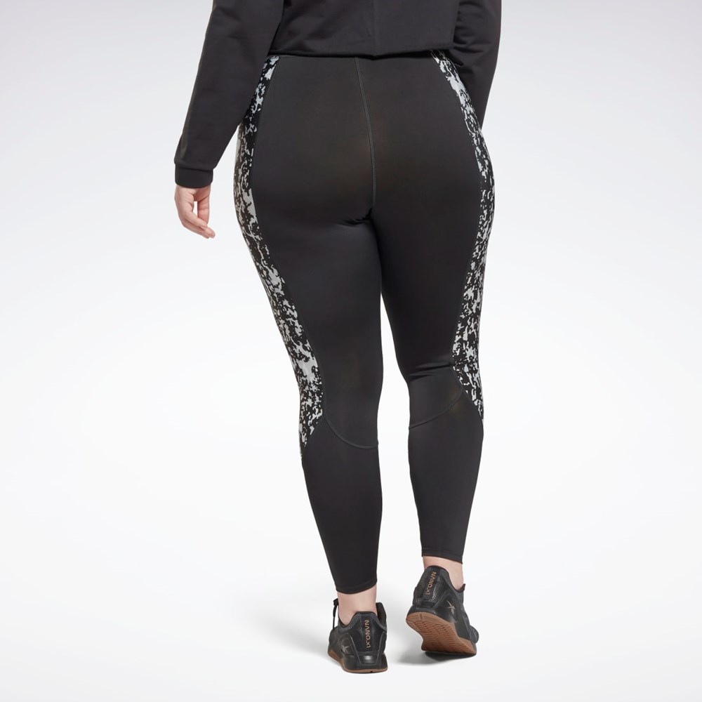 Reebok Modern Safari Leggings (Plus Size) Čierne | JDBRO8034