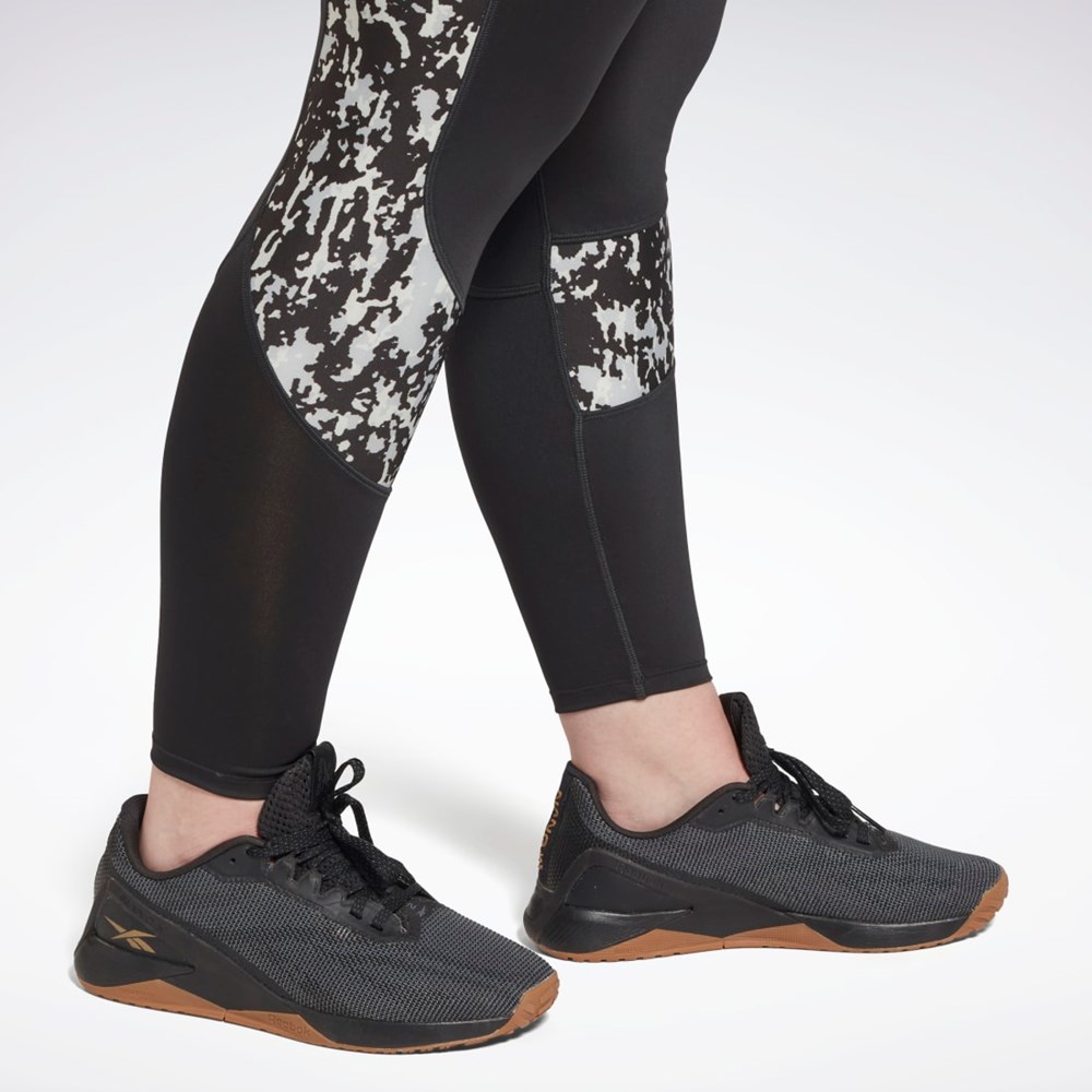 Reebok Modern Safari Leggings (Plus Size) Čierne | JDBRO8034