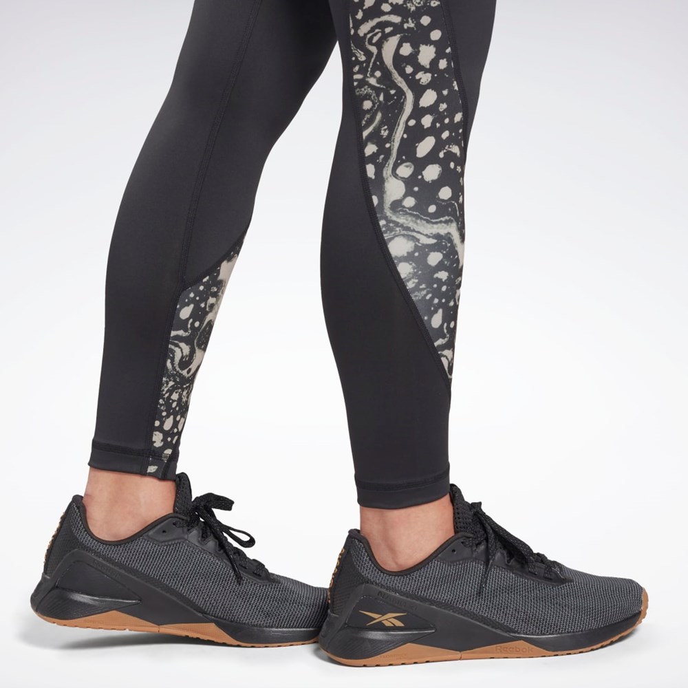 Reebok Modern Safari Leggings Čierne | ETJOH2391