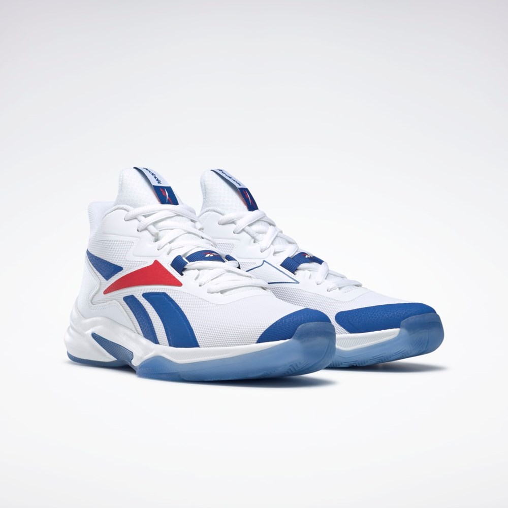 Reebok More Buckets Basketball Shoes Biele Modre Červené | FHRBN1083