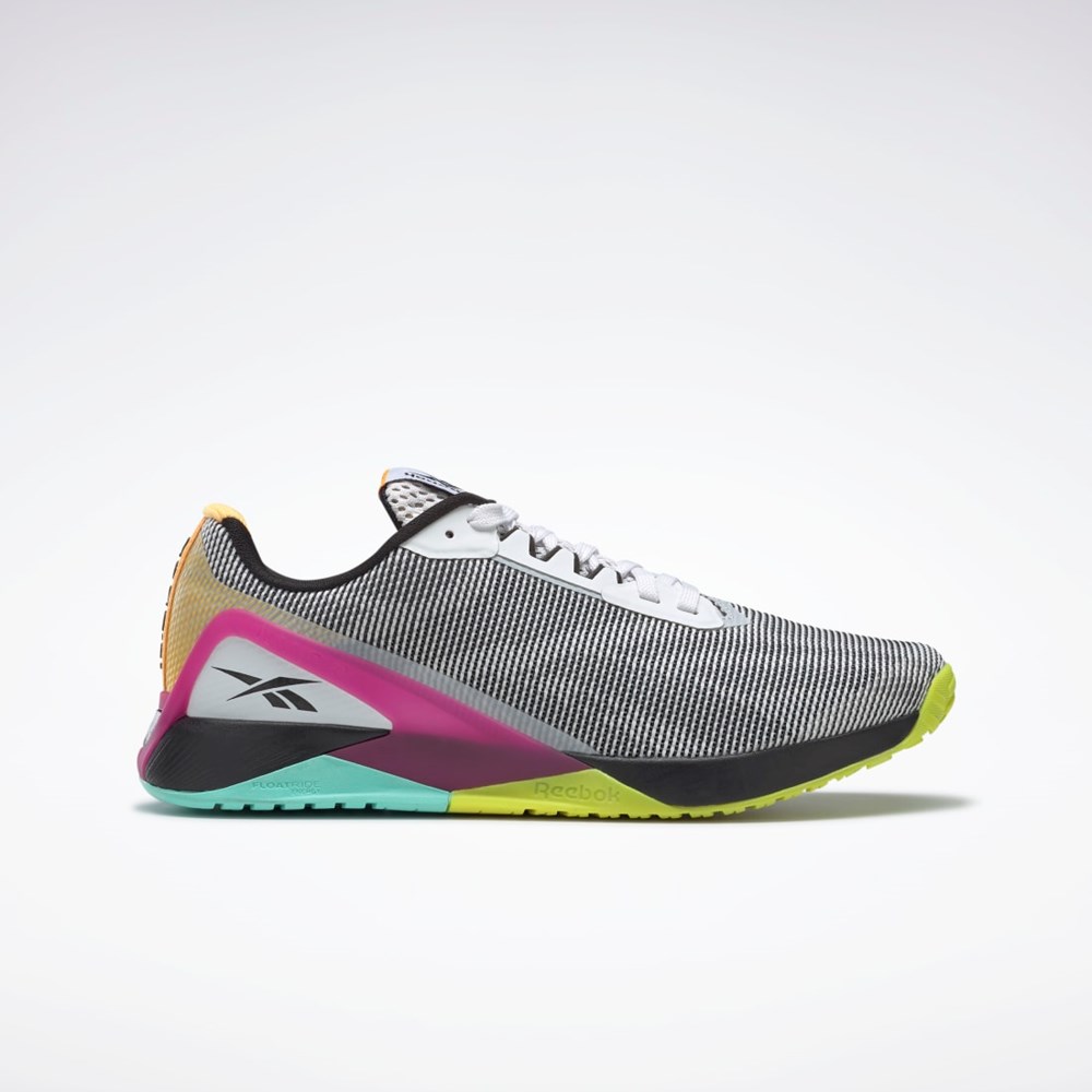 Reebok Nano X1 Grit Tréningová Shoes Biele Čierne Ruzove | BGDHU6459