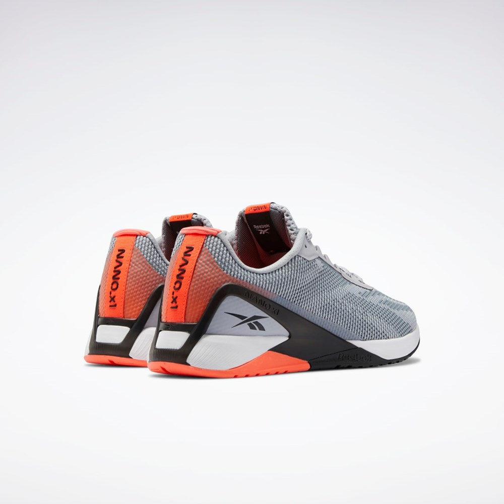 Reebok Nano X1 Grit Tréningová Shoes Siva Čierne Oranžové | CKVFD5368