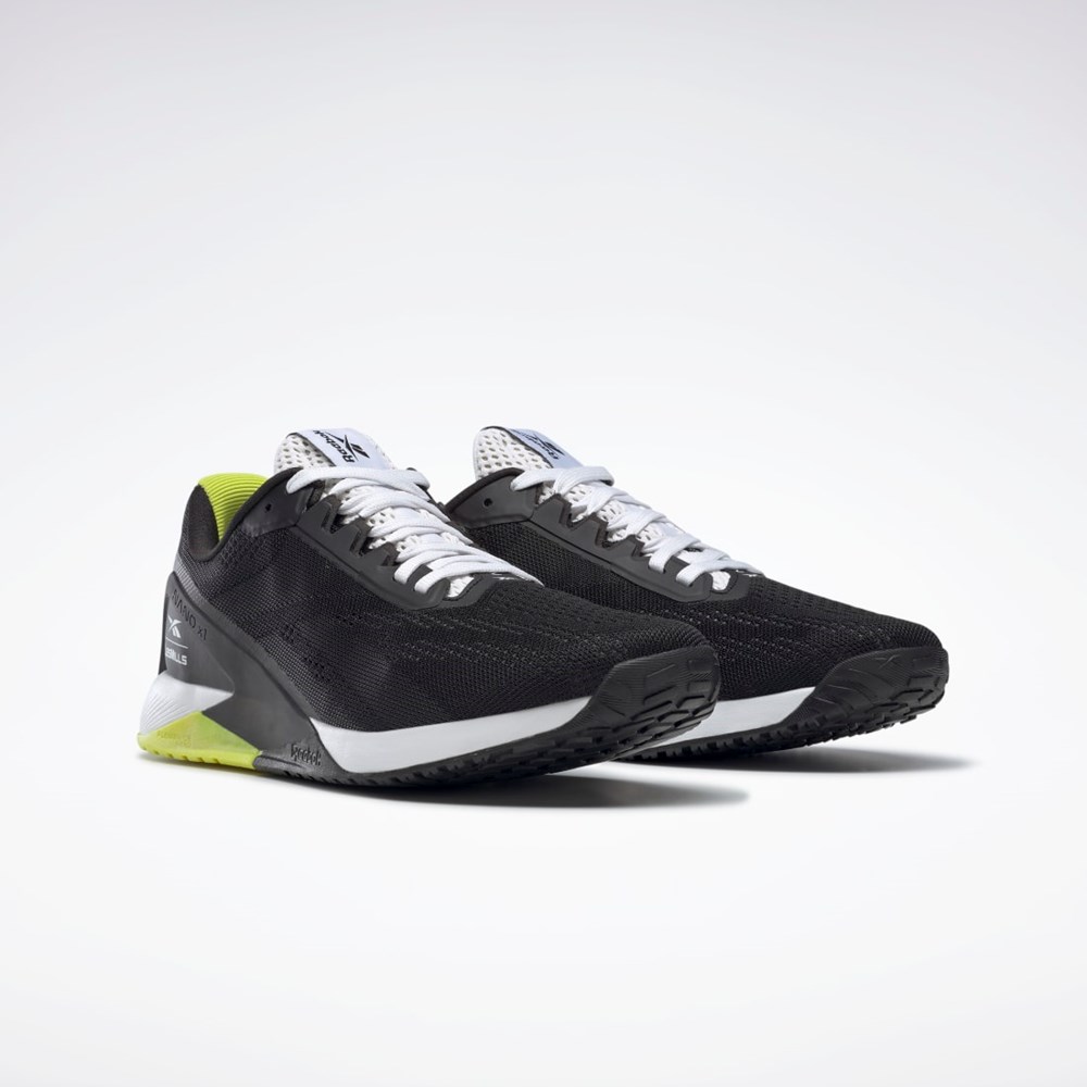 Reebok Nano X1 Tréningová Shoes Les Mills® Čierne Biele Žlté | TAFZW5018