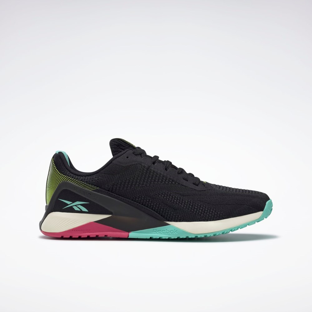 Reebok Nano X1 Vegánske Tréningová Shoes Čierne Ruzove Mätové | HFSPO5734