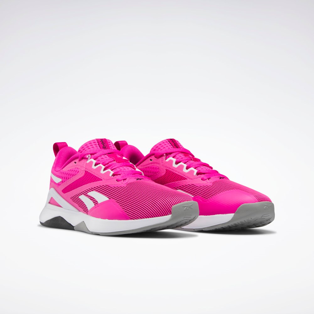 Reebok Nanoflex TR 2.0 Tréningová Shoes Ruzove Biele Siva | KSYJG1253