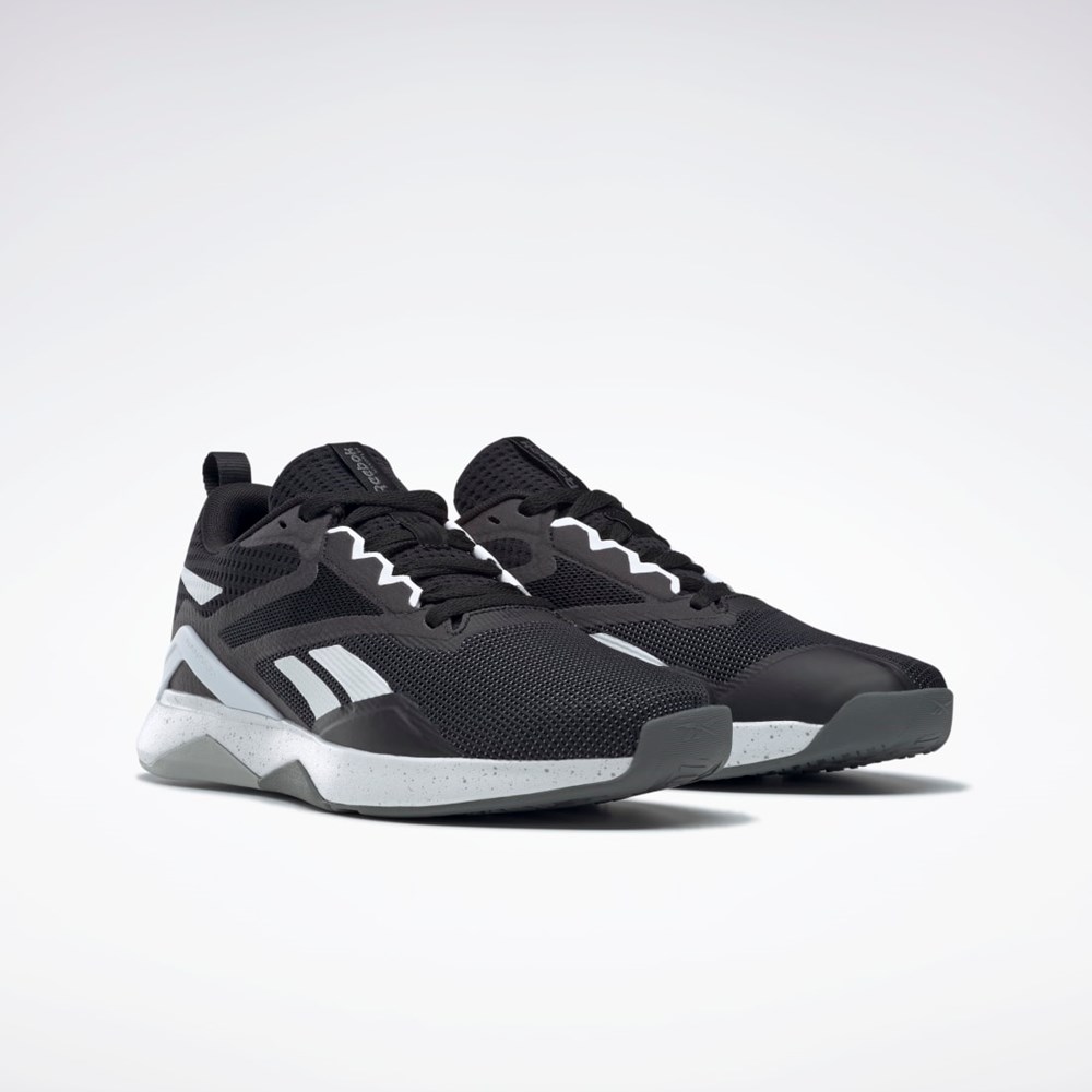 Reebok Nanoflex TR 2.0 Tréningová Shoes Čierne Biele Siva | OESNV9641