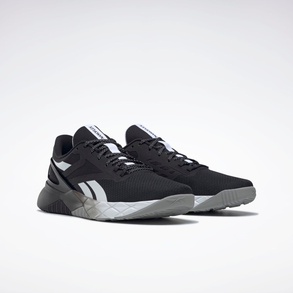 Reebok Nanoflex TR Tréningová Shoes Čierne Biele Siva | VUMBZ2916