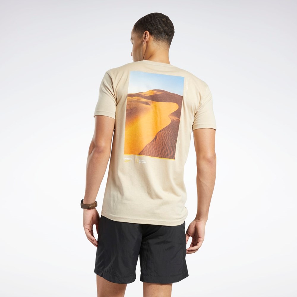 Reebok National Geographic Kratke Sleeve T-Shirt Multi | MICNZ7306