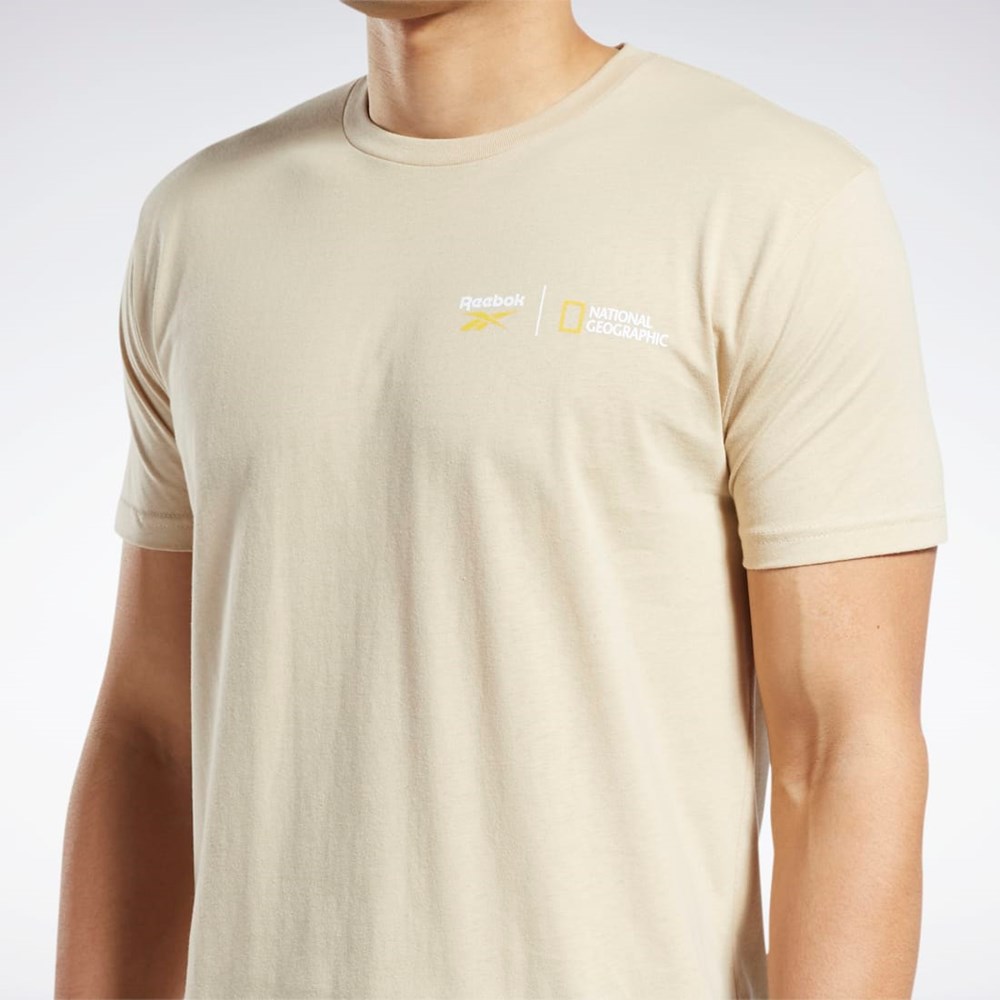 Reebok National Geographic Kratke Sleeve T-Shirt Multi | MICNZ7306