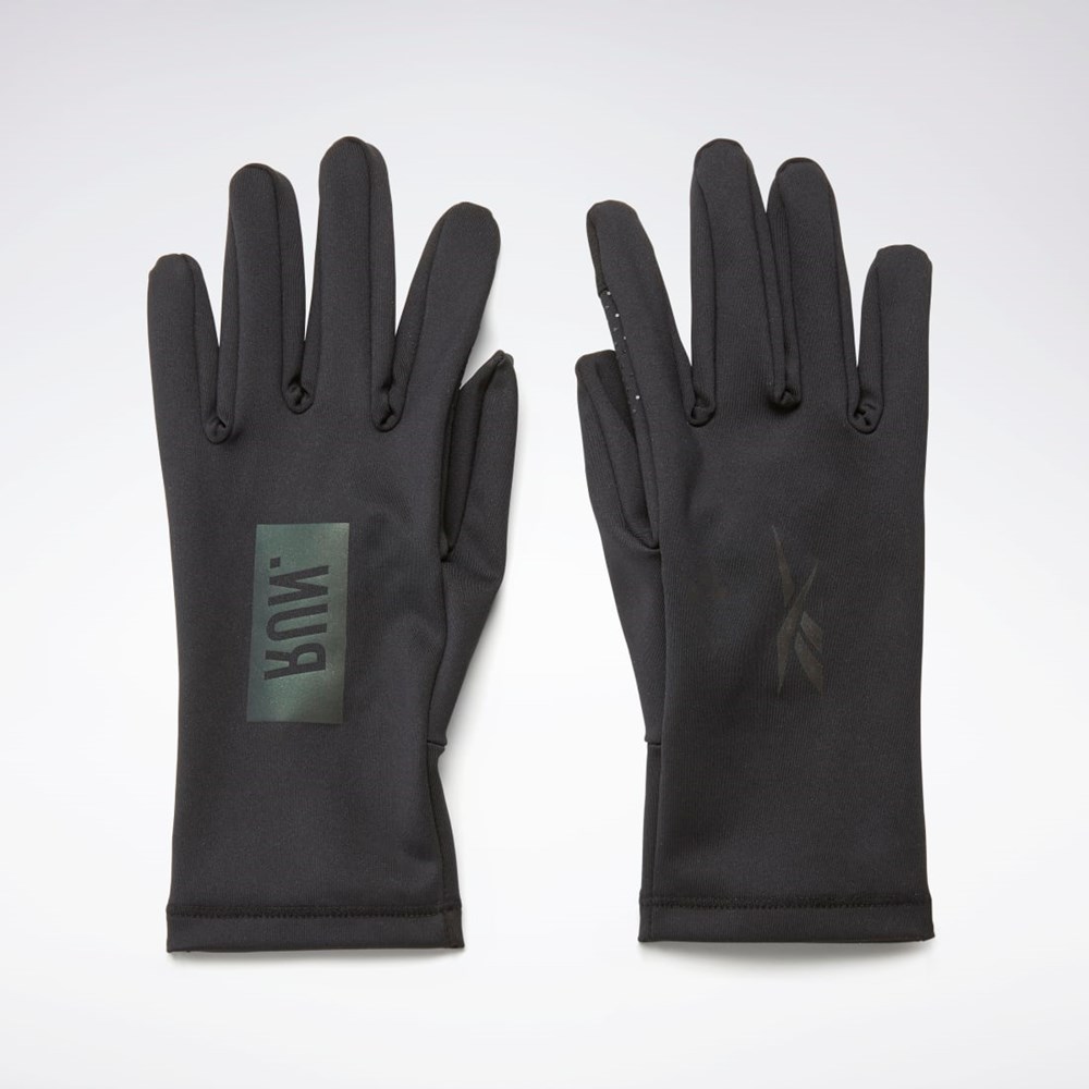 Reebok OS Run Gloves Čierne | GEZPH2350