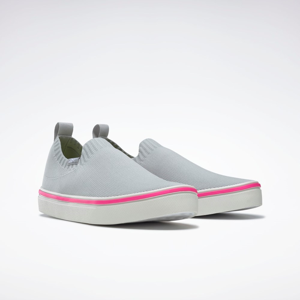 Reebok OnLux Slip-On Shoes Siva Biele Ruzove | DLWUR0386