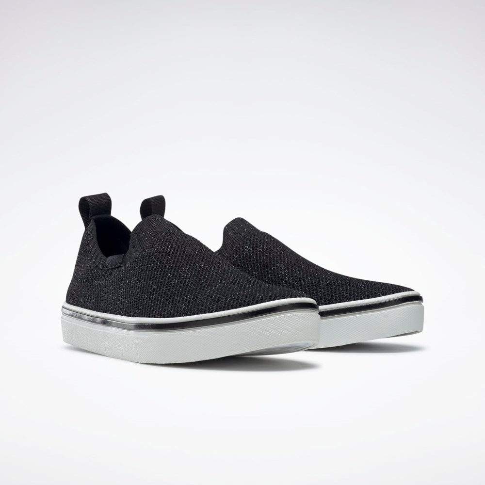 Reebok OnLux Slip-On Shoes Čierne Siva Biele | HNIXP6493