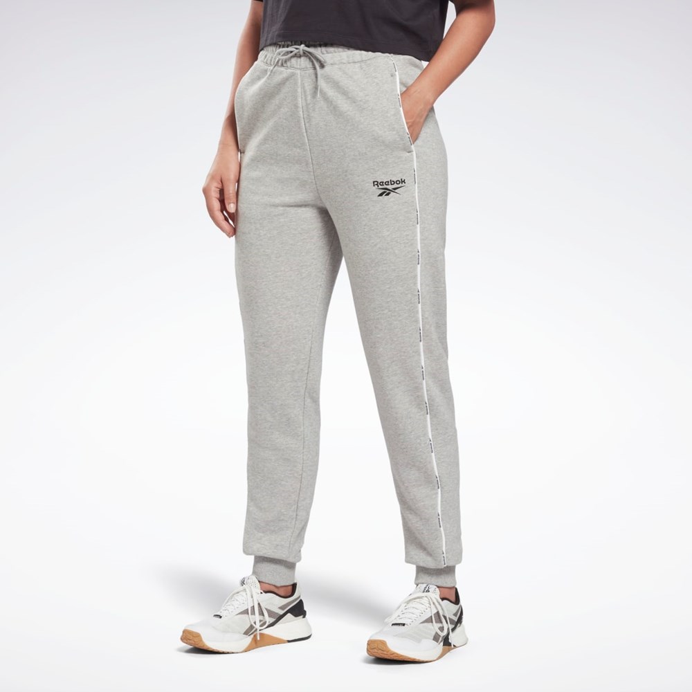 Reebok Piping Joggers Siva | AUJSI5129