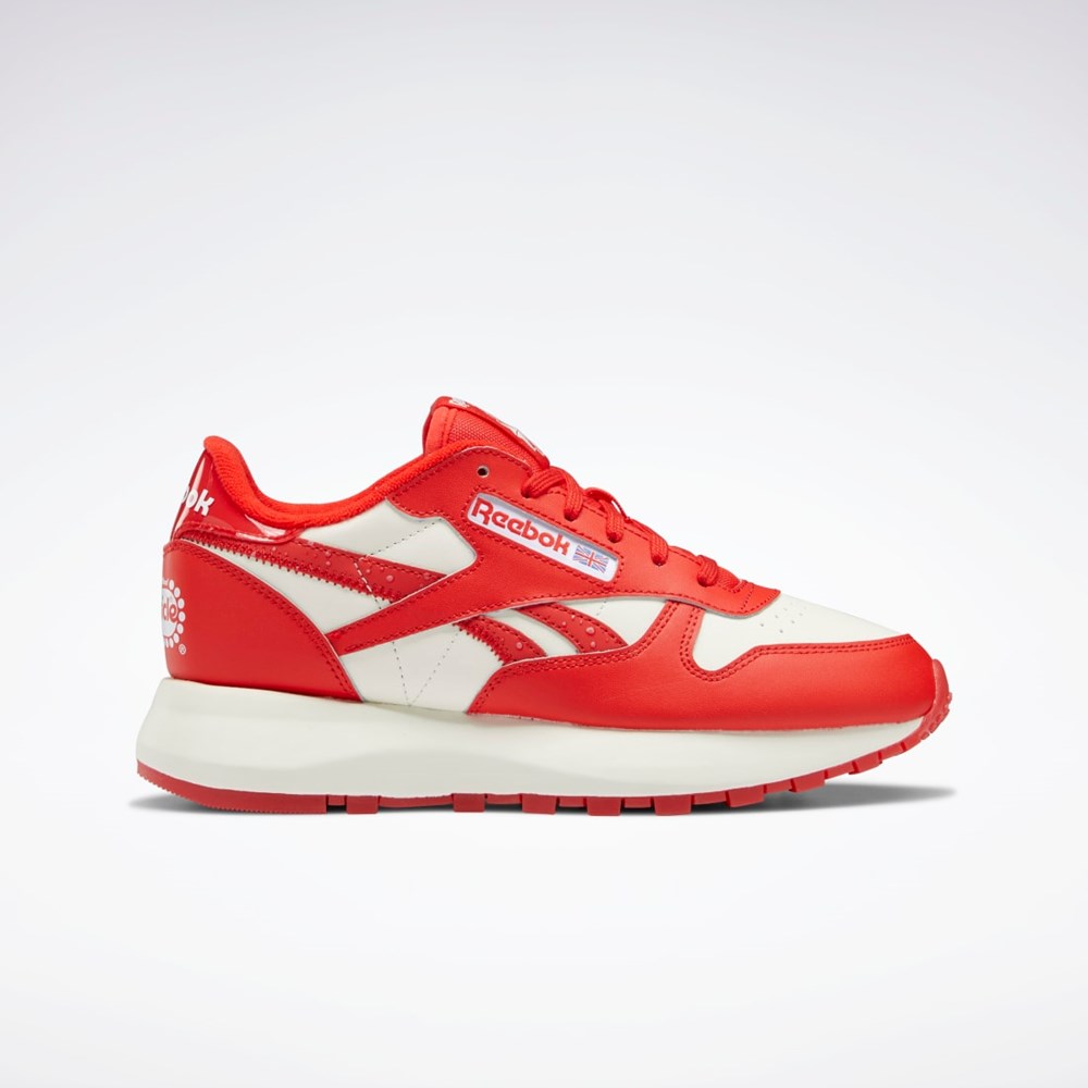 Reebok Popsicle Classic Leather SP Shoes Červené Červené | JFSYQ1023