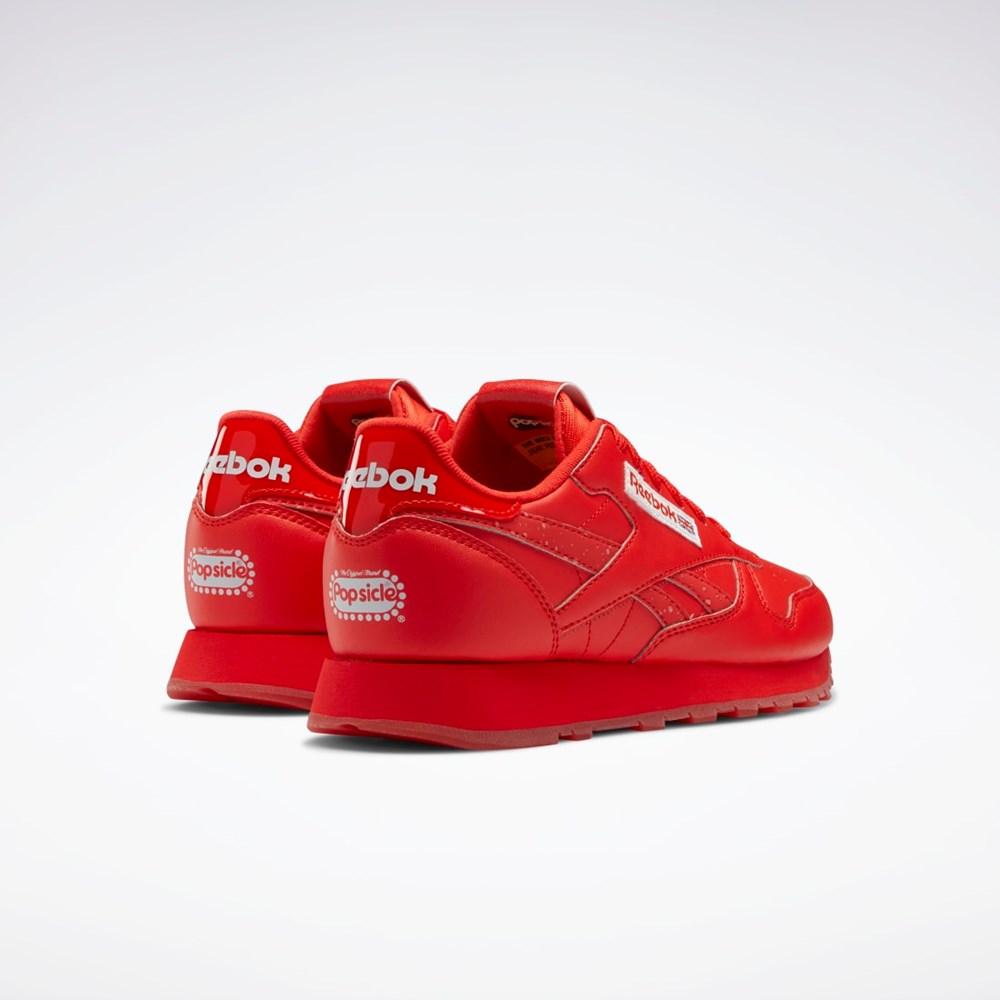 Reebok Popsicle Classic Leather Shoes - Grade School Červené Červené Červené | MOLNI7982