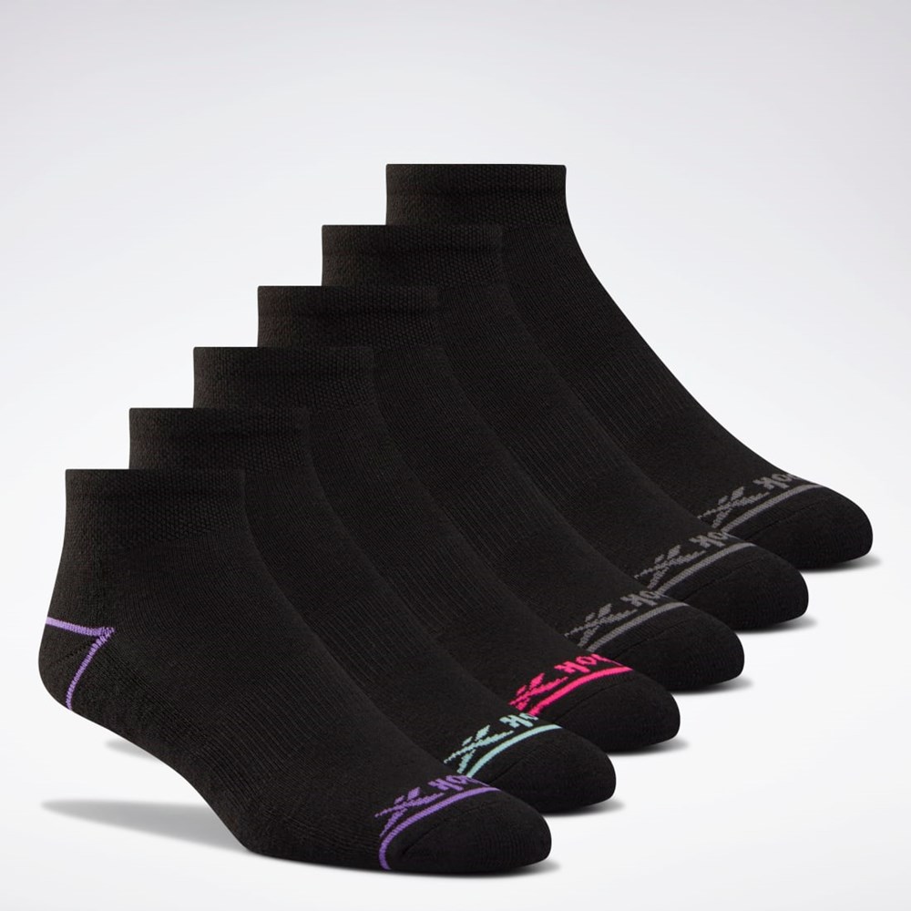 Reebok Quarter Socks 6 Pairs Multi | FZAVY4621