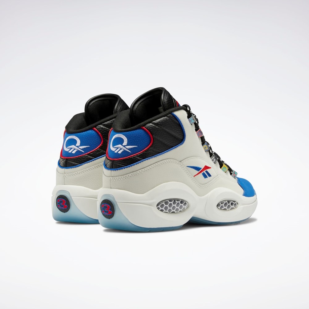 Reebok Question Stredne Basketball Shoes Čierne Modre | OQGHF4052