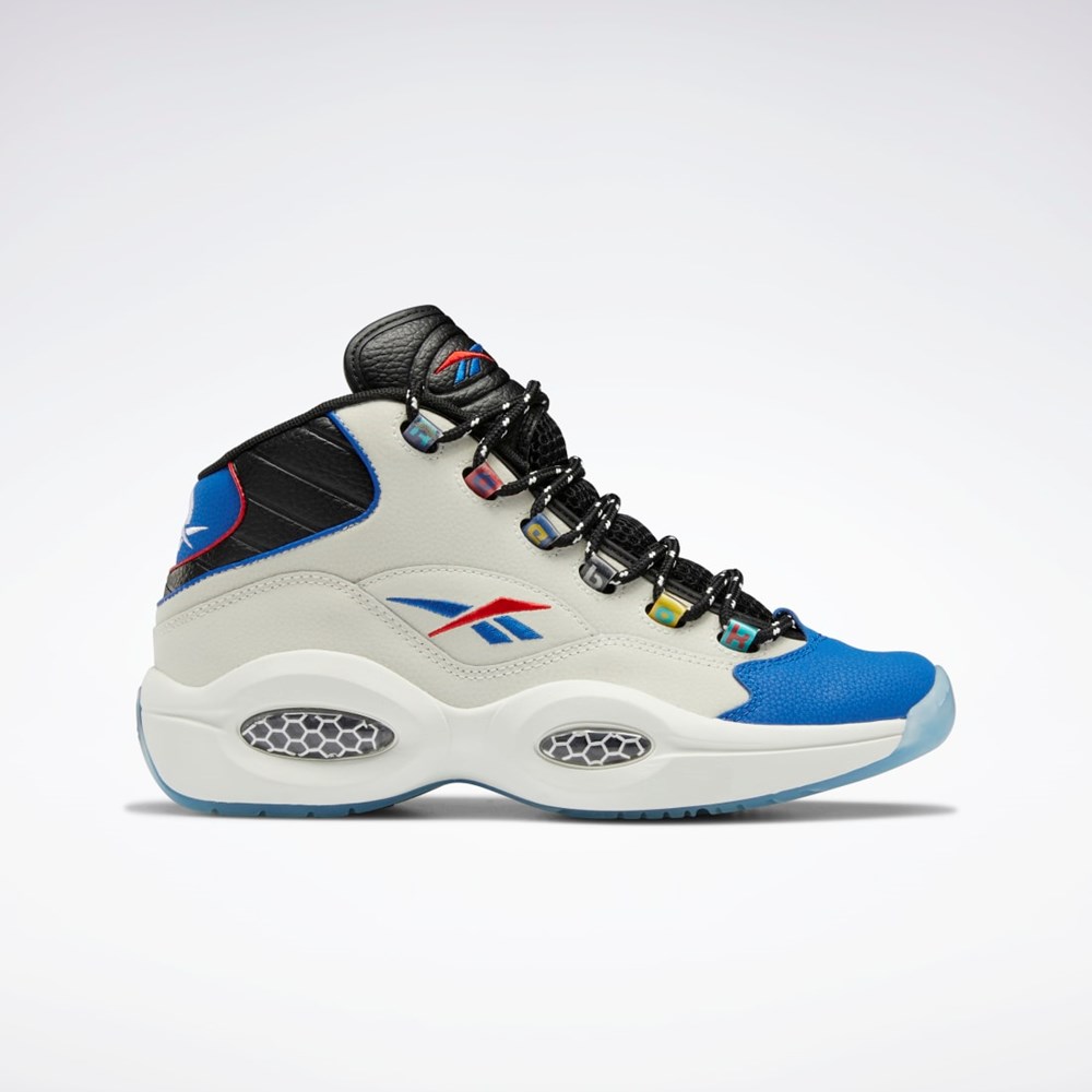 Reebok Question Stredne Basketball Shoes Čierne Modre | OQGHF4052