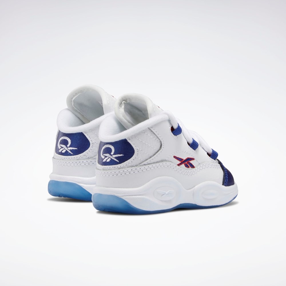 Reebok Question Stredne Shoes - Toddler Biele Červené | FWYET6453