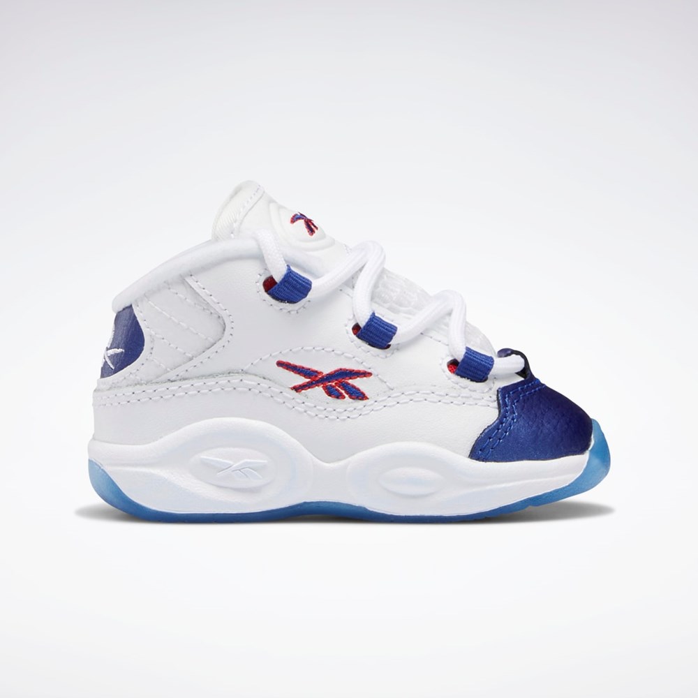 Reebok Question Stredne Shoes - Toddler Biele Červené | FWYET6453