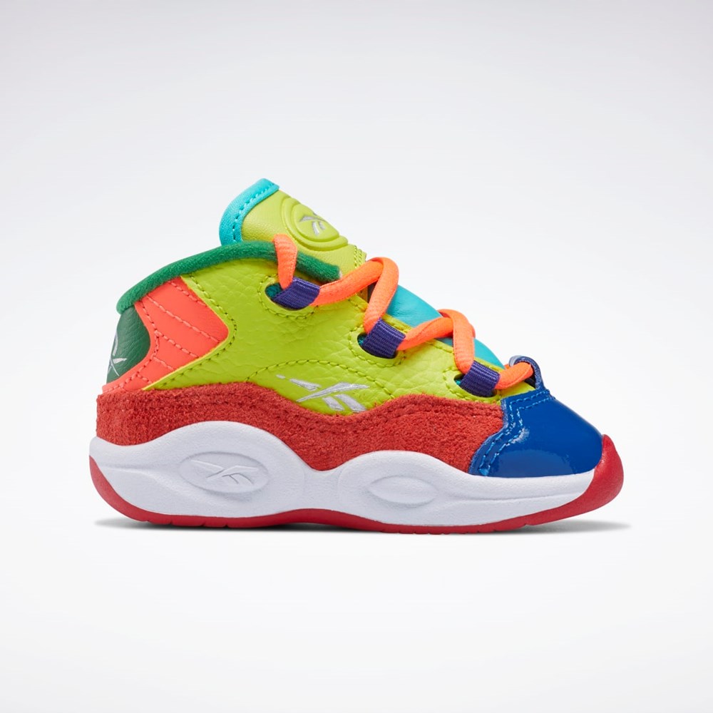 Reebok Question Stredne Shoes - Toddler Oranžové Žlté Nachový | UTMKV2147