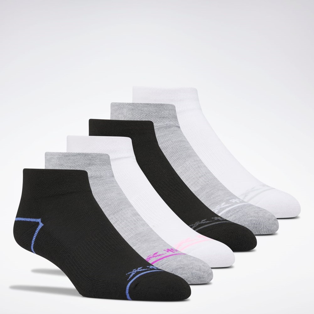 Reebok Reebok Basic Quarter Socks 6 Pairs Multi | GSILU7603