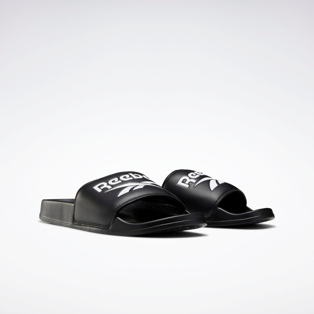 Reebok Reebok Classic Slides Čierne Biele Čierne | BQSUN4609