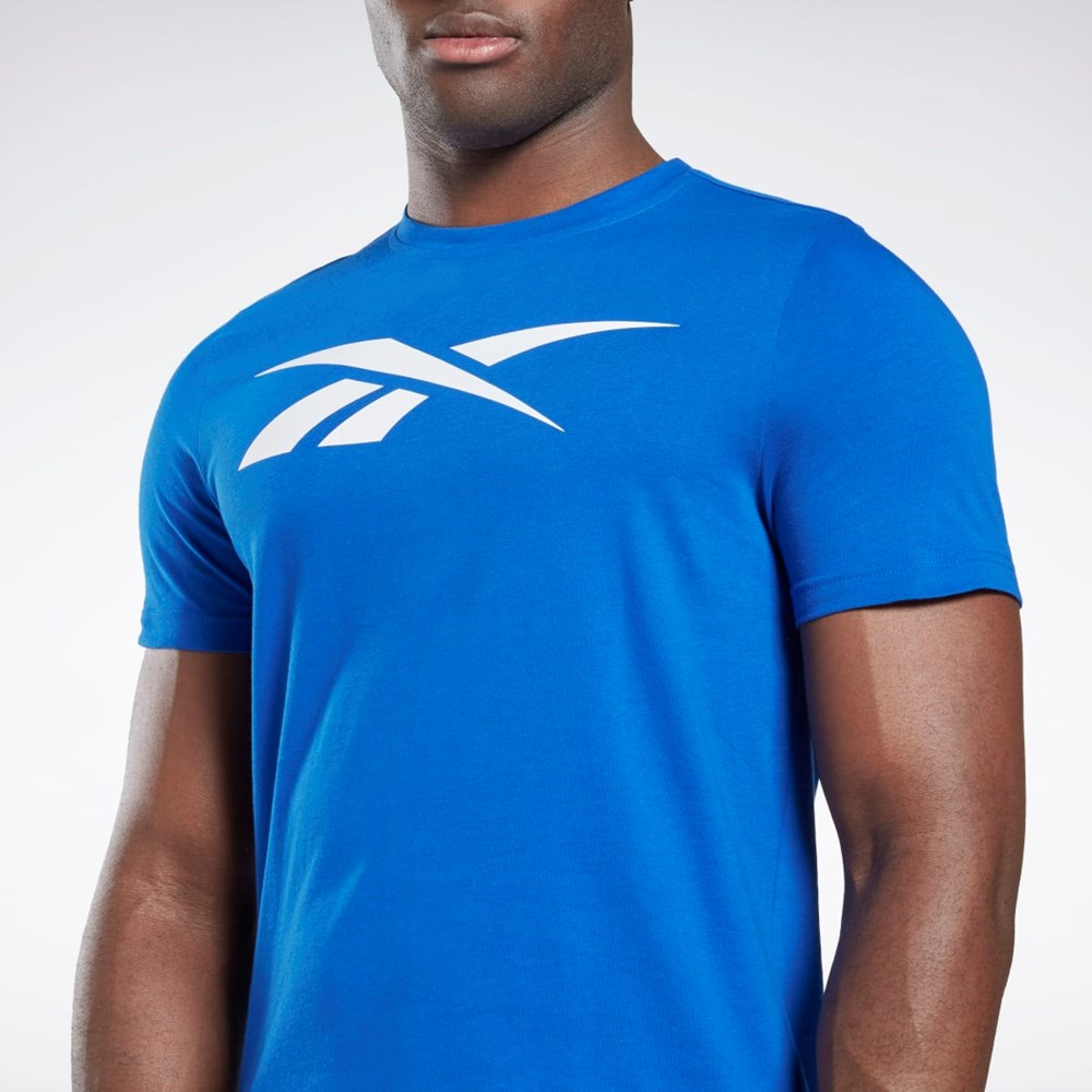 Reebok Reebok Grafika Series Vector T-Shirt Modre | NVPBG9876