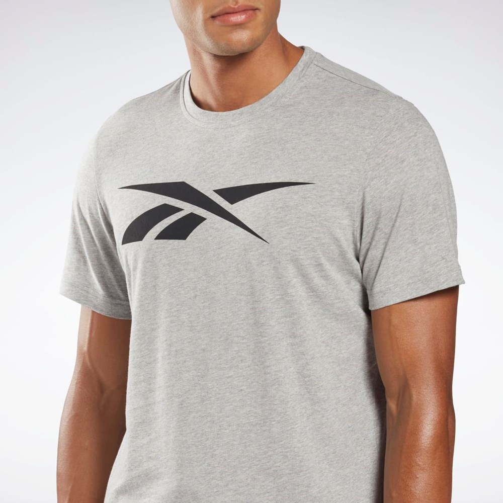 Reebok Reebok Grafika Series Vector T-Shirt Siva | NXGHJ2537