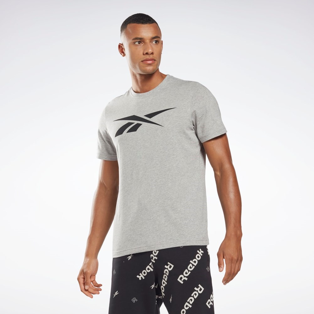 Reebok Reebok Grafika Series Vector T-Shirt Siva | NXGHJ2537