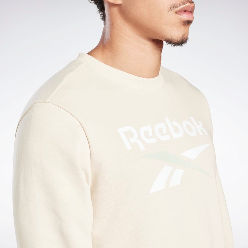 Reebok Reebok Identity Big Logo Crew Stucco | LHXNJ3049