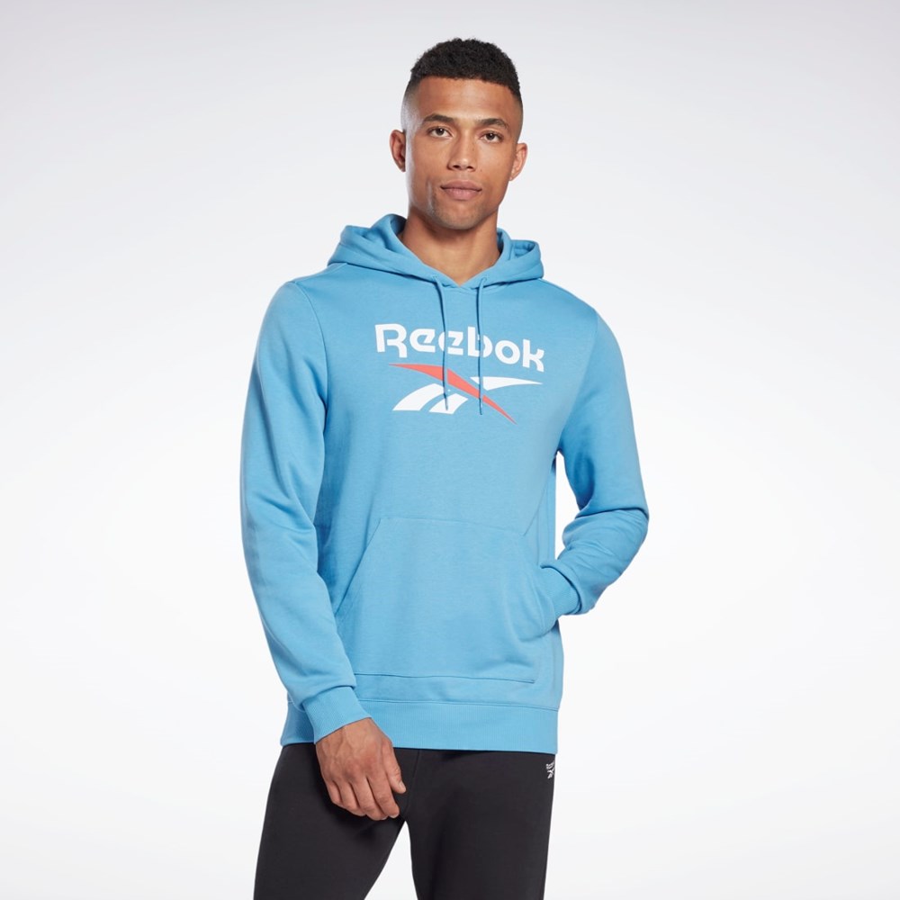 Reebok Reebok Identity Big Logo Hoodie Modre | JPRSK2564