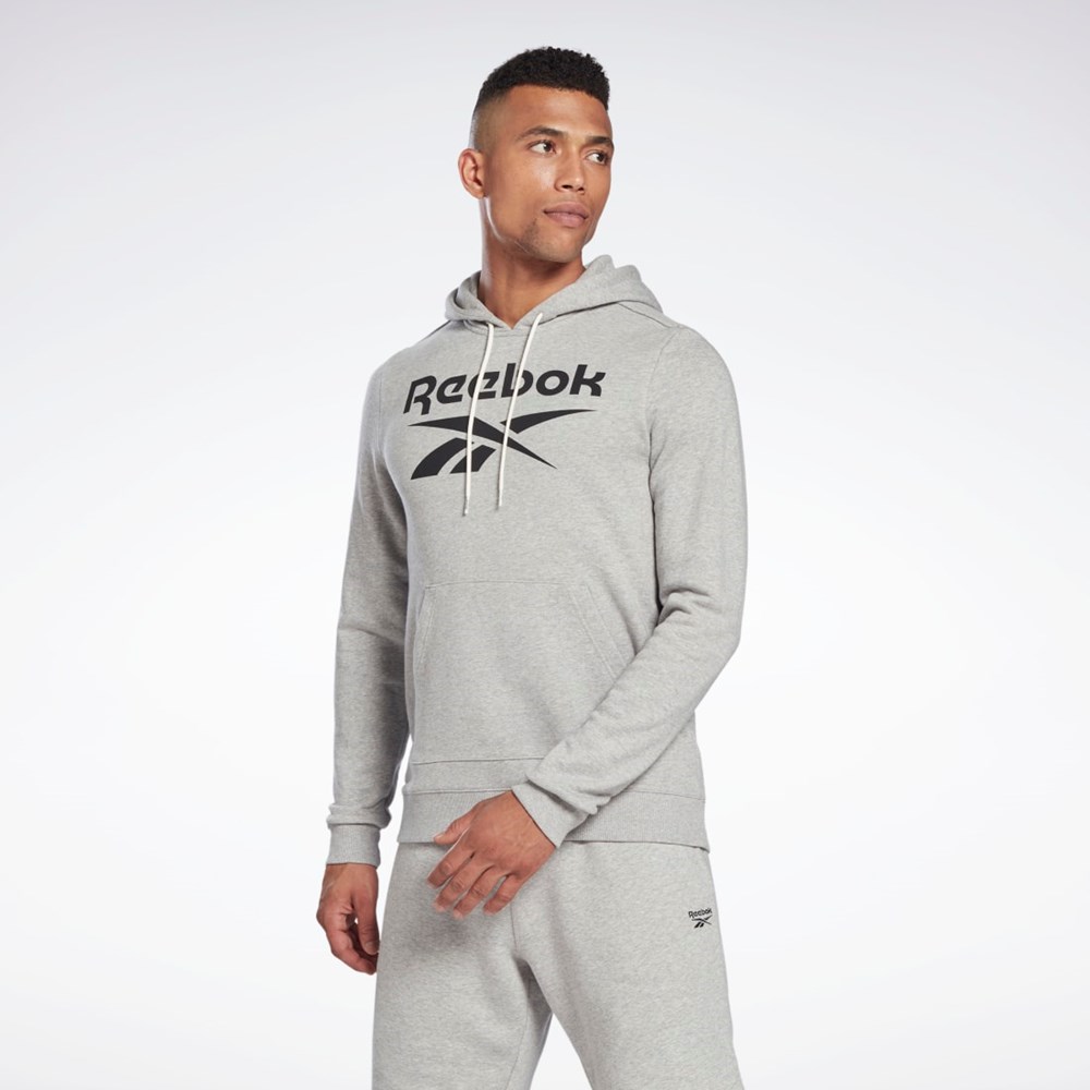 Reebok Reebok Identity Big Logo Hoodie Siva Čierne | JCHON1023