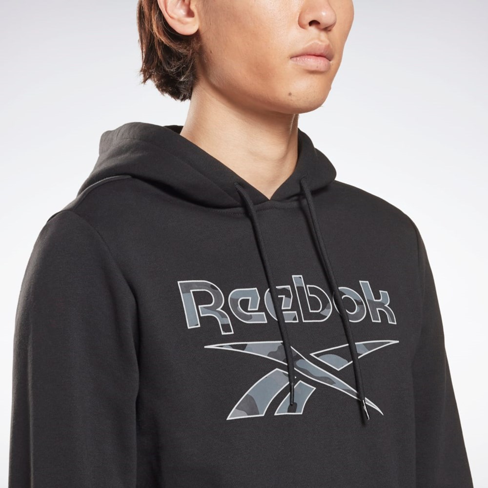 Reebok Reebok Identity Big Logo Hoodie Čierne | GSJVN4702