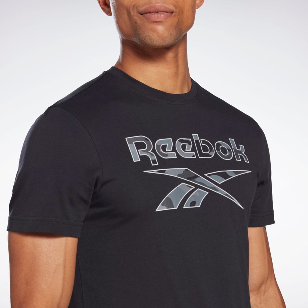 Reebok Reebok Identity Big Logo T-Shirt Čierne | EWIYX0359