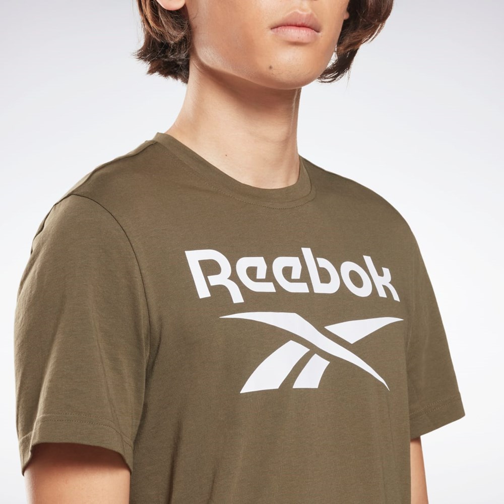 Reebok Reebok Identity Big Logo T-Shirt Zelene | LDXZQ3189