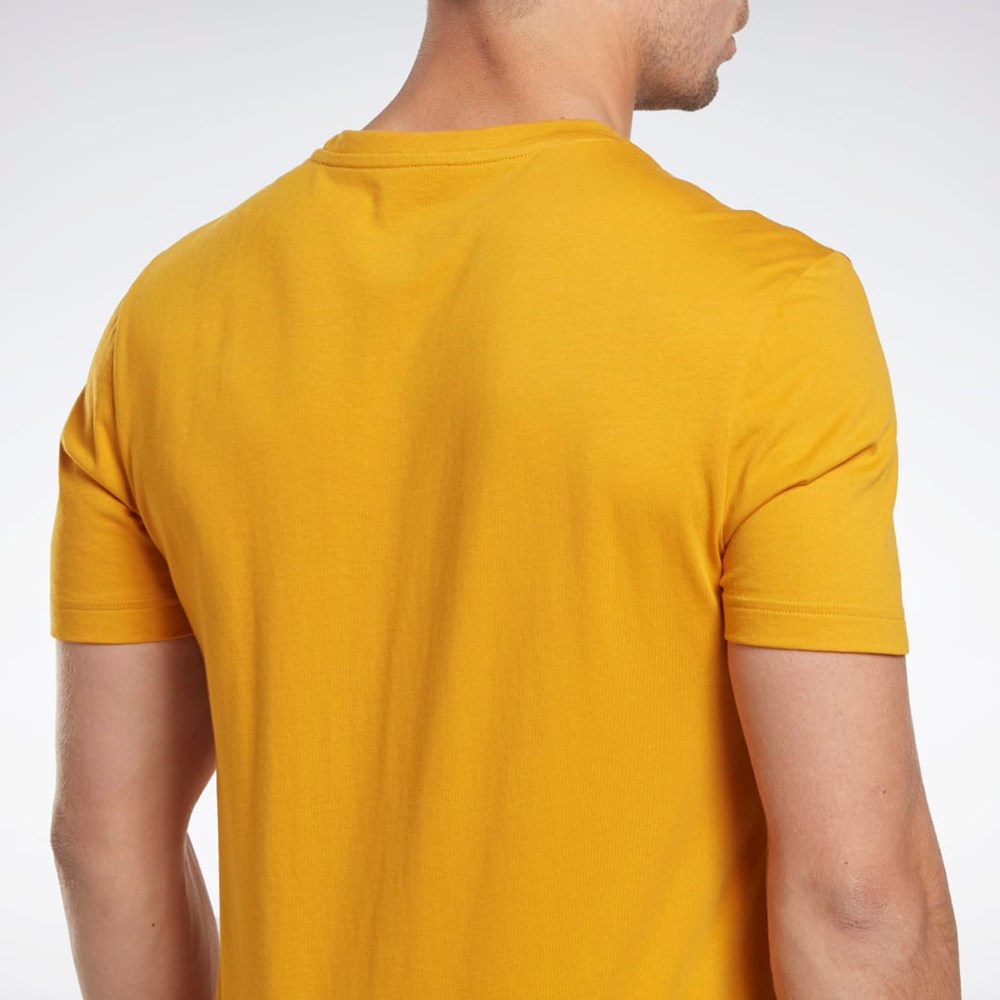 Reebok Reebok Identity Big Logo T-Shirt Bright Ochre | NRGIQ2617