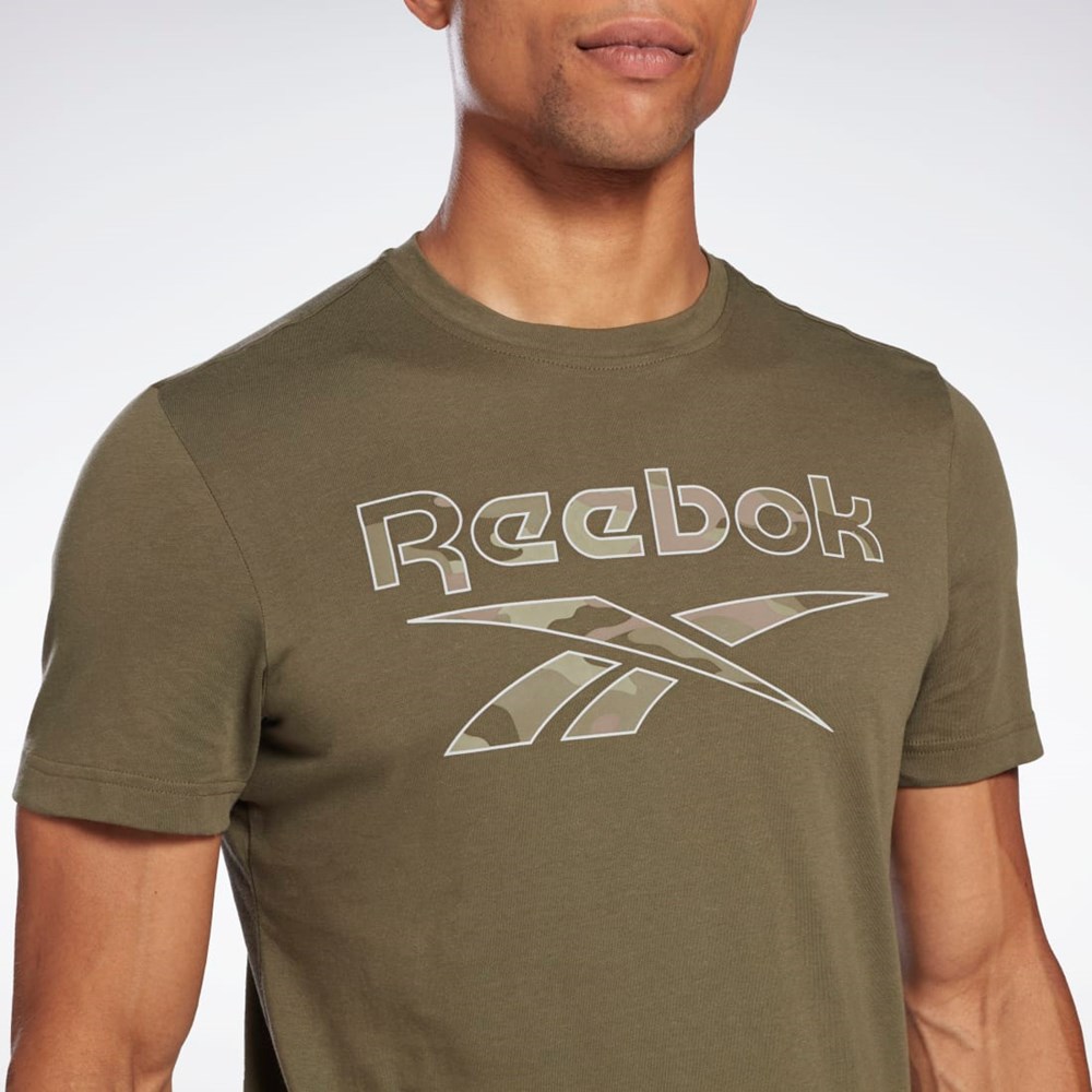 Reebok Reebok Identity Big Logo T-Shirt Zelene | OHFUY2508