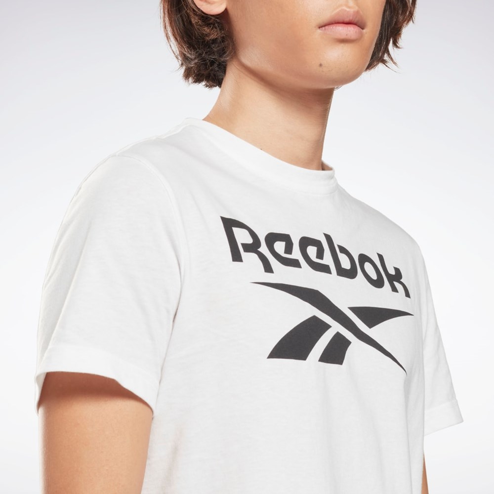 Reebok Reebok Identity Big Logo T-Shirt Biele | XPOJZ4629